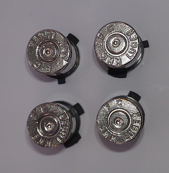 Sony PS3 Replacement Nickel Bullet Controller Action Buttons - PS3 Bullet Mods Hand Made for ConsolesandGadgets ®