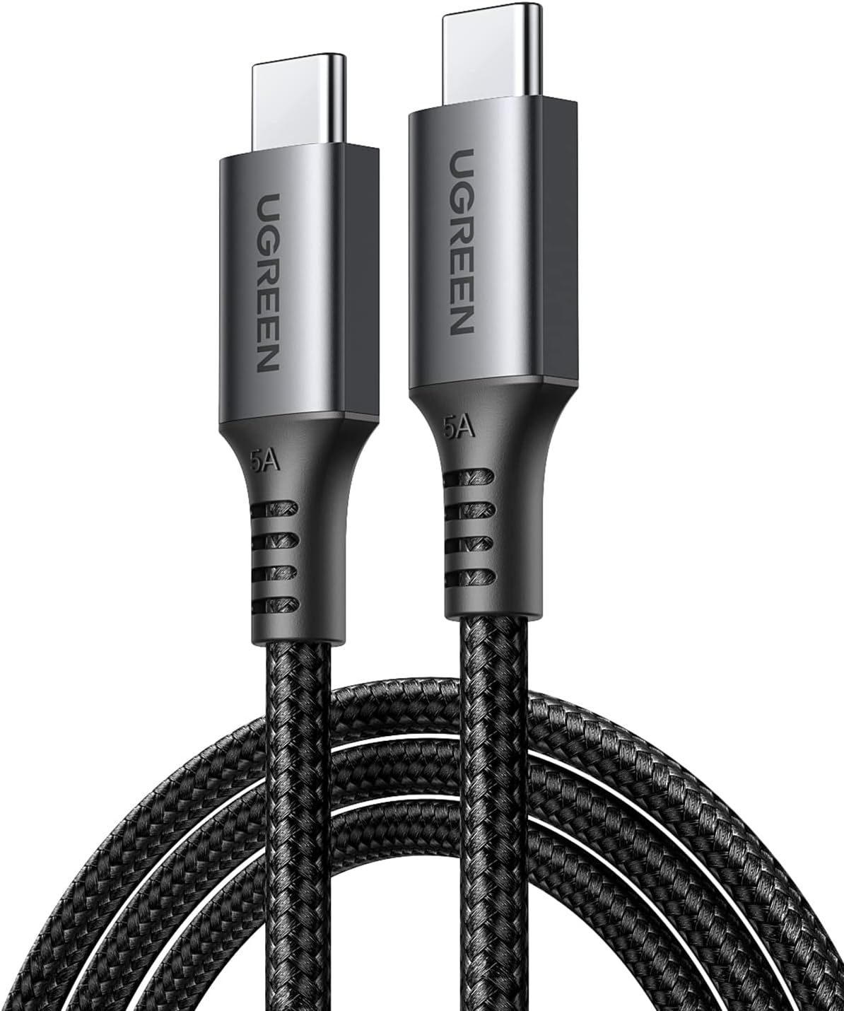 UGREEN USB C to USB-C Charger Cable 100W 5A Type C to C Fast Charging Compatible with MacBook ProAir, HP, Dell, iPad Pro 2025, iPhone Air1716 PlusProPro Max, Galaxy S25 0.5M