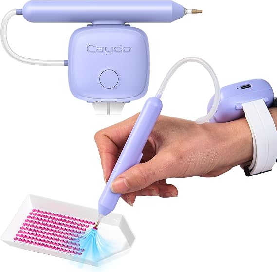 Caydo Electric ダイヤモンドアートペン、パープル、ダイヤモンドアートツール、EP5