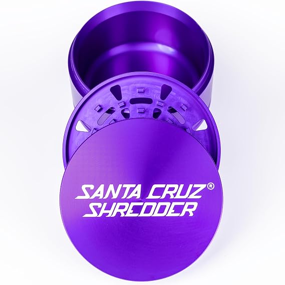 Santa Cruz Shredder Jumbo Spice Grinder 3-piece Metal Purple