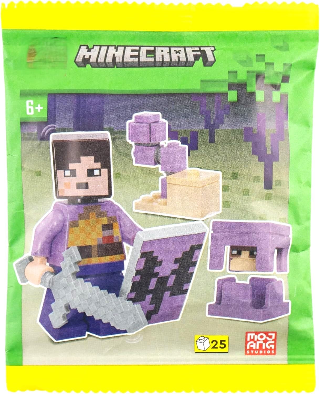 LEGO Minecraft End Warrior with Shulker and Chorus Plant - Ages 6