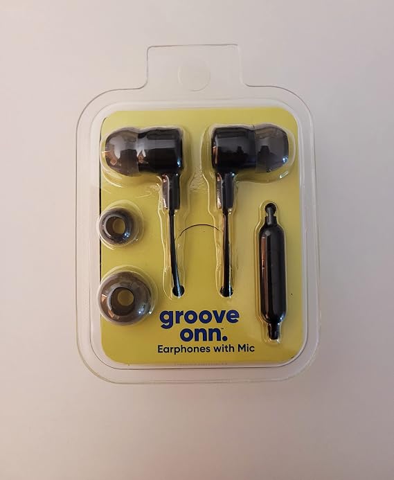 Groove onn. earphone with microphone Black