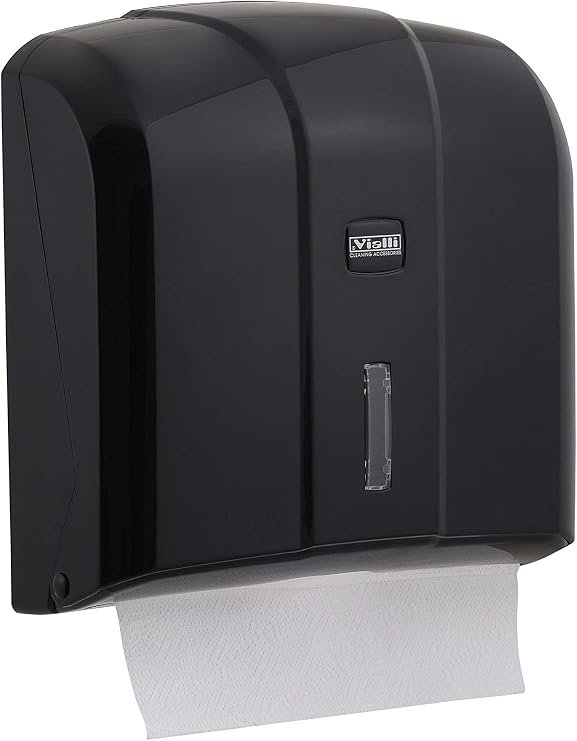 Vialli KH300B Z Katlı Kağıt Havlu Dispenseri 300'lü Siyah