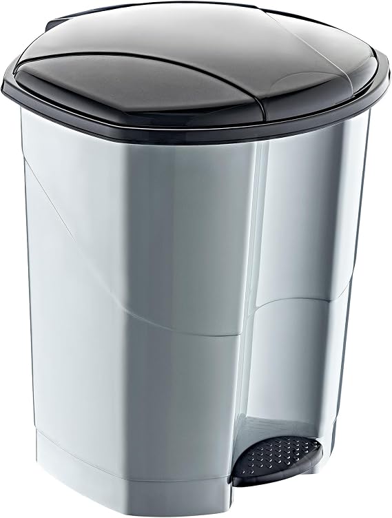 Smartware 18 LT Pedallı Çöp Kovası (10191) METALİK GRİ