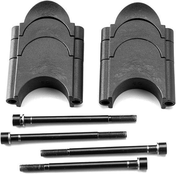 DEDA RISER SPACERS KIT, Handle Spacer, Color: Black, Diameter: 1.2 inches 31.7 mm, Height: 0.4 inches 10 mm, 0.6 inches 15 mm, 1.2 inches 30 mm