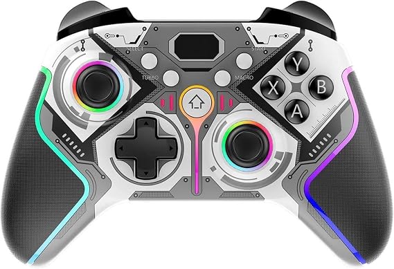 PCコントローラー モーションコントロール Bluetooth ゲームパッド ワイヤレス ジョイスティック リニアトリガー Pubg モバイル ゲームコントローラー に適合する Switch、Android、IOS、MFI ゲーム、PC、TV ボックス用