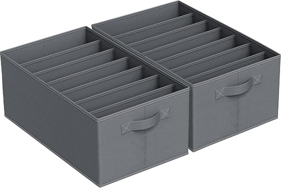 Niviy Organizer Wardrobe Clothes Box Sort Pants 44x30x20cm 2PCS