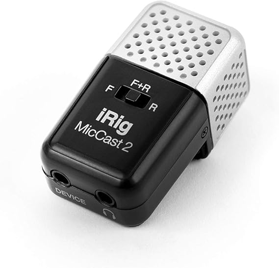 IK Multimedia iRig Mic Cast 2 Mobile Analog Connection Microphone, Pocket Size