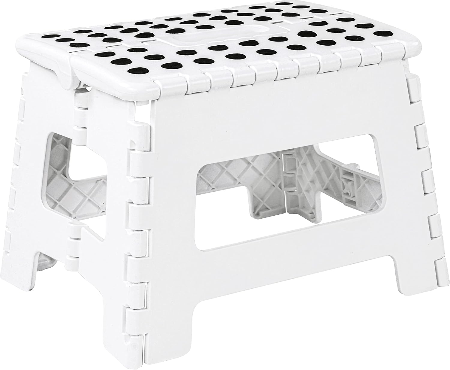Utopia Home Folding Step Stool - 9” - Super Strong Foldable Step Stool - Lightweight For Kids & Adults with 300 lbs Holding Capacity - Great for Kitchen, Bathroom and Bedroom White, 1