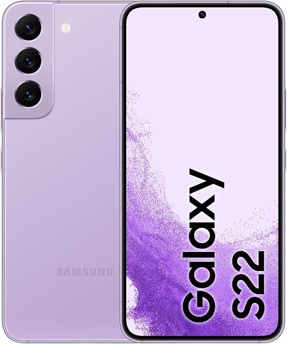 Samsung Galaxy S22 5G 128GB Bora Purple EU [15,39cm (6,1") OLED Display, Android 12, 50MP Triple-Kamera]
