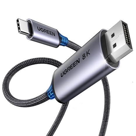 UGREEN Bidirectional USB C to DisplayPort Cable 8K@60Hz 4K@240/144/120Hz,2M