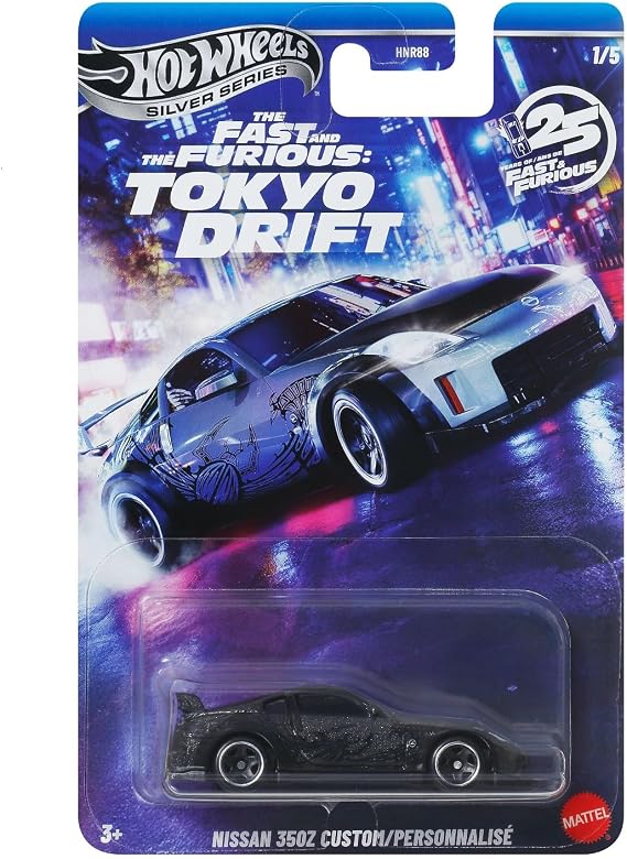 Hot Wheels FAST AND FURIOUS Tokyo Drift Auto NISSAN 350Z ÖZEL - Model Die Cast Scala 1:64 - uzunluk 7 cm - JKX05