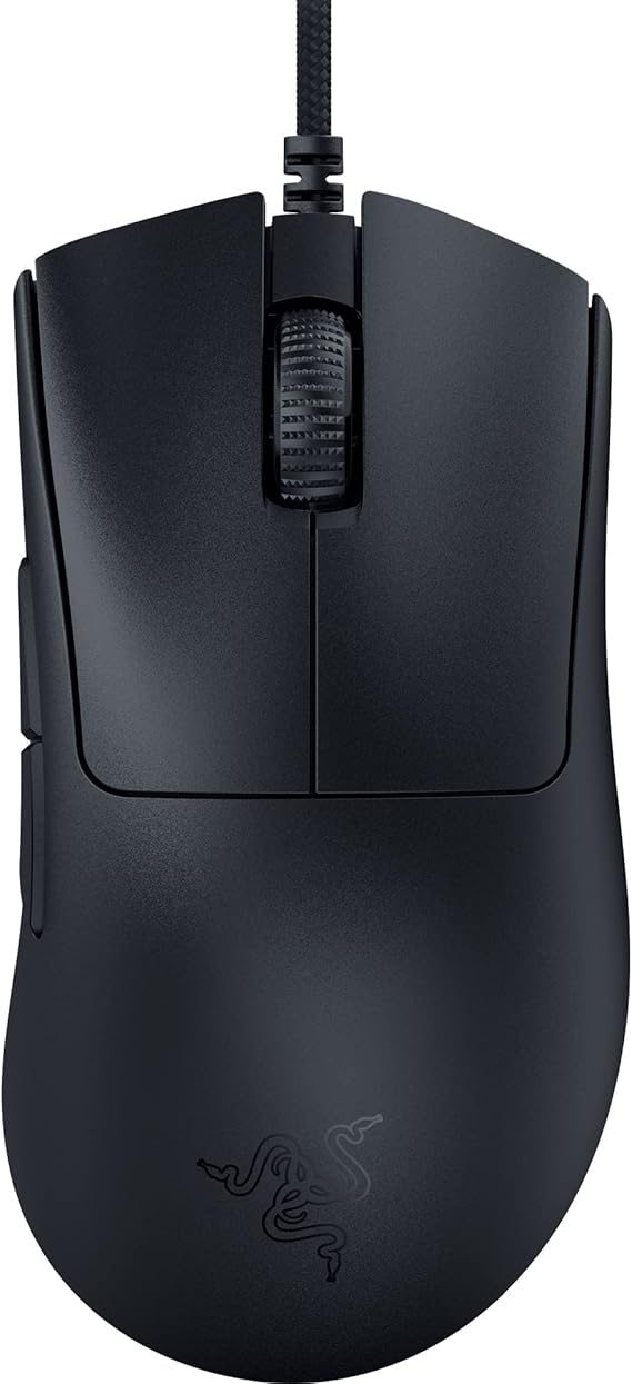 Razer DeathAdder V3 - Ergonomik Esports Fare (59 g Hafif Tasarım, Ergonomik Şekil, 30K Optik Sensör, Optik Fare Anahtarı Gen-3, 8000Hz HyperPolling Teknolojisi, Speedflex Kablo) Siyah