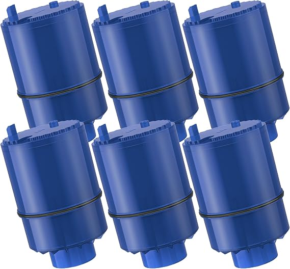 6 Pack Water Filter PUR, PUR PLUS Faucet Water Filter System, NSF Certified, Replacement for Mineral Core Faucet Mount Water Filter