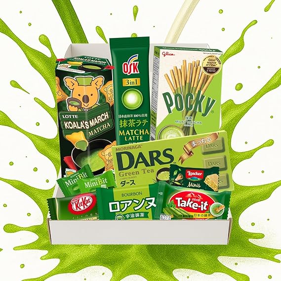 Matcha Lover Chocolate & Candy Assortment Snack Box – Premium Japanese Snacks, Chocolates & Sweets – Unique Gift for Women, Birthday Treats, Aesthetic Matcha Goodness