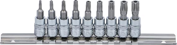 BGS 2165 | Bit Socket Set | 6.3 mm (1/4") Drive | T-Star tamperproof (for Torx) T10 - T50 | 9 pcs.