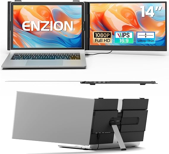 Laptop Screen Extender 14", FHD 1080P Portable Monitor for Laptop