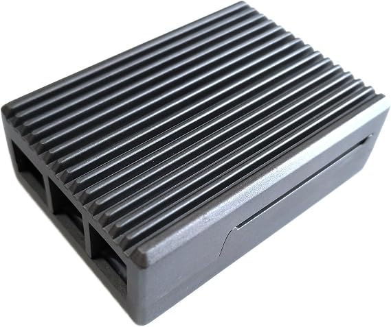 Side3 Raspberry Pi Compatible with 5 Models, Aluminum Cooling Case, Gray
