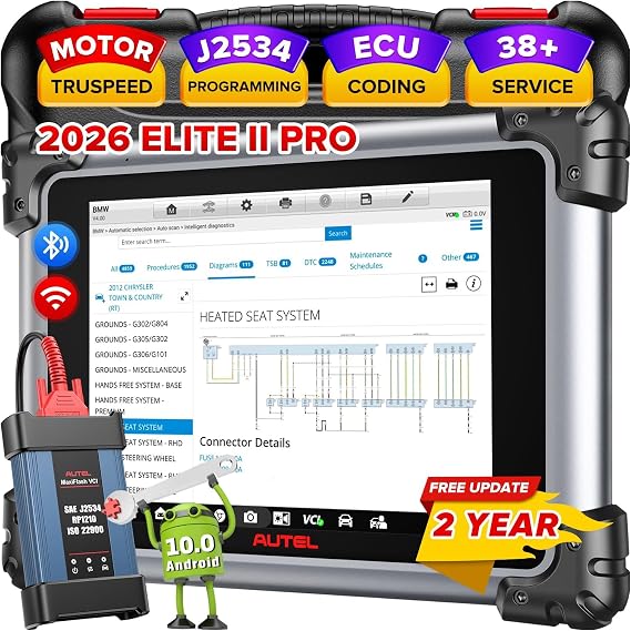 Autel MaxiSys Elite II PRO, 3K+ Active Test, 40+ Resets, CANFD DoIP