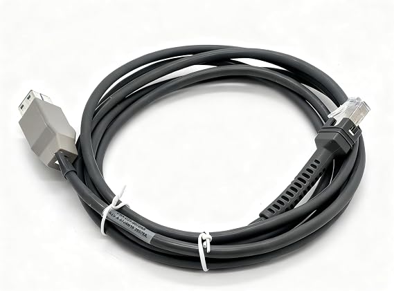 DS4608 USB Cable for Zebra for Symbol DS4608 DS/LI/LS4278 DS6878 DS7708 DS9308 DS9908 Handheld Barcode Scanner - 7ft. Straight Power Plus Connector (CBA-U23-S07ZAR)