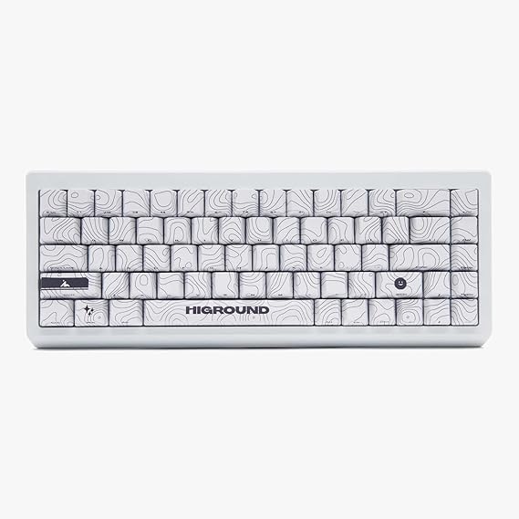 Higround Summit 2.0 SNOWSTONE 65% Mechanical USB Wired Gaming Keyboard Dreamland Linear Switch Programmable RGB Hot Swappable Deep Sock Creamy Sound PC Keyboard