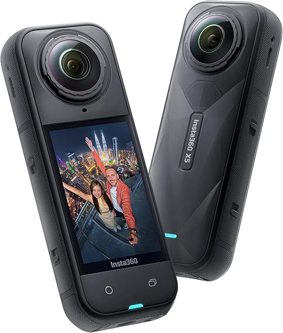 Insta360 X5 Standart Paket - 8K 360 Derece Aksiyon Kamerası, Üç KI-Power & Değiştirilebilir Objektif Taşıma Çantası ile