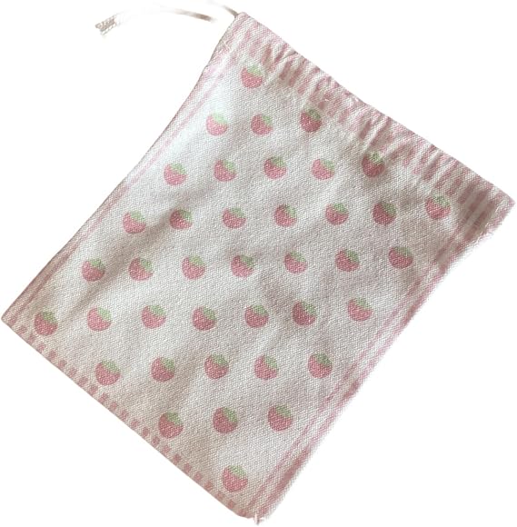 Multifunctional Drawstring Bag Cosmetic Strawberry Makeup Musical Notes Storage Pouches Traveling Musical Notes Cosmetic Makeup Drawstring Toiletry
