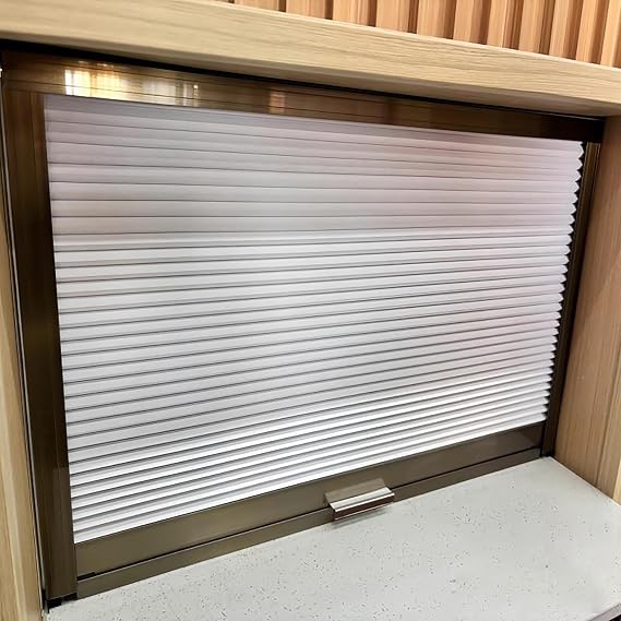 Retractable Kitchen Serving Window Door with Handle - Easy Inll Pass-Through Hatch for Camper, Hotel, Dining Room, Patio, Terrace - Custom Size (65 x 70 cm)