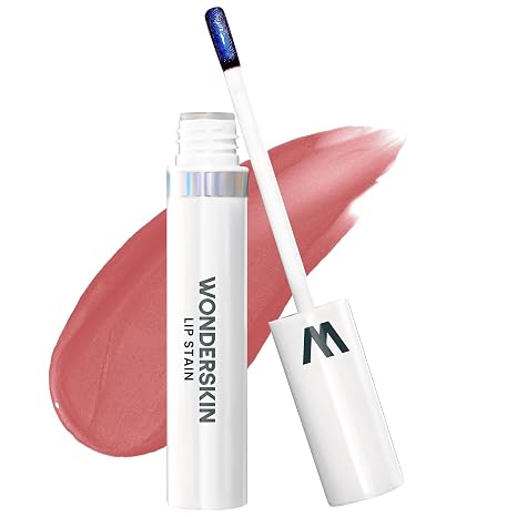 Wonderskin Wonder Blading Lip Stain Mask Natural Lipstick Long-Lasting Waterproof Lip Tint (Whimsical Stain & Go)