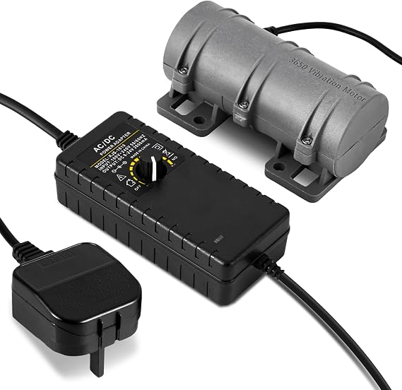 MXBAOHENG DC 24V Electric Vibration Motor 3800RPM with Speed Controller