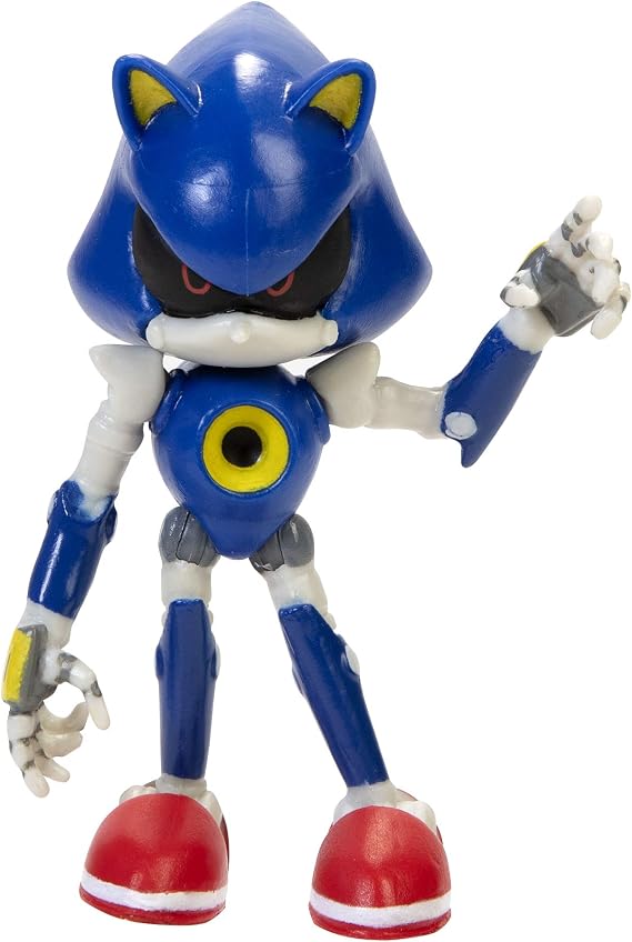 Sonic The Hedgehog Metal Sonic Figure, 2.5” / 6cm Articulated Metal Sonic Action Figure, Authentic Collectible Toy With Pose Ability