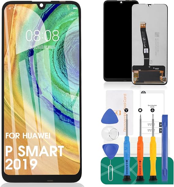 For Huawei P SMART 2019 Screen Replacement For Huawei P SMART 2020 LCD Dispay For Huawei P SMART 2019 Touch Screen Digitizer Assembly Repair Kits (Black With Frame)