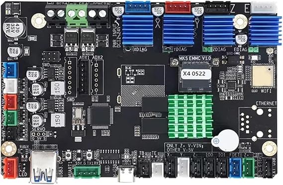 A13E マザーボード、砲兵用サイドワインダー X4 Plus/Pro シリーズと互換性あり、32 ビット メインボード、サイレント TMC ドライバー、高速 3D プリンター制御ボード