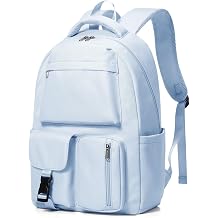 HYC00 Lightweight School Backpack Womens High School Bag for Teenager Girls Boys Waterproof 14 Inch Laptop Rucksack Women Casual Daypacks Travel College Backpack Work Back Pack Bookbag, Blue