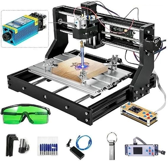 CNC 3018 PRO Router Engraver with 2.5w Module 3 Axis DIY Woodworking Engraving Machine GRBL Wood Milling Wood Router