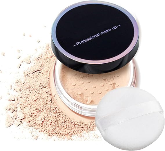 Loose Setting Powder - Soft Focus Matte Finish Long Lasting for All Skin Types, Smooth Oil Control With Puff, Lightweight Fixing, Natural Color