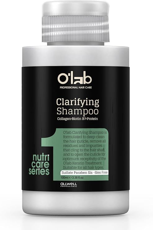 O’lab Nutri-Care Arındırıcı Şampuan 100 ml - Keratin Öncesi Hazırlık (Step 1) | Derinlemesine Temizlik & Saç Pullarını Açan Özel Formül | Sülfat ve Paraben İçermez