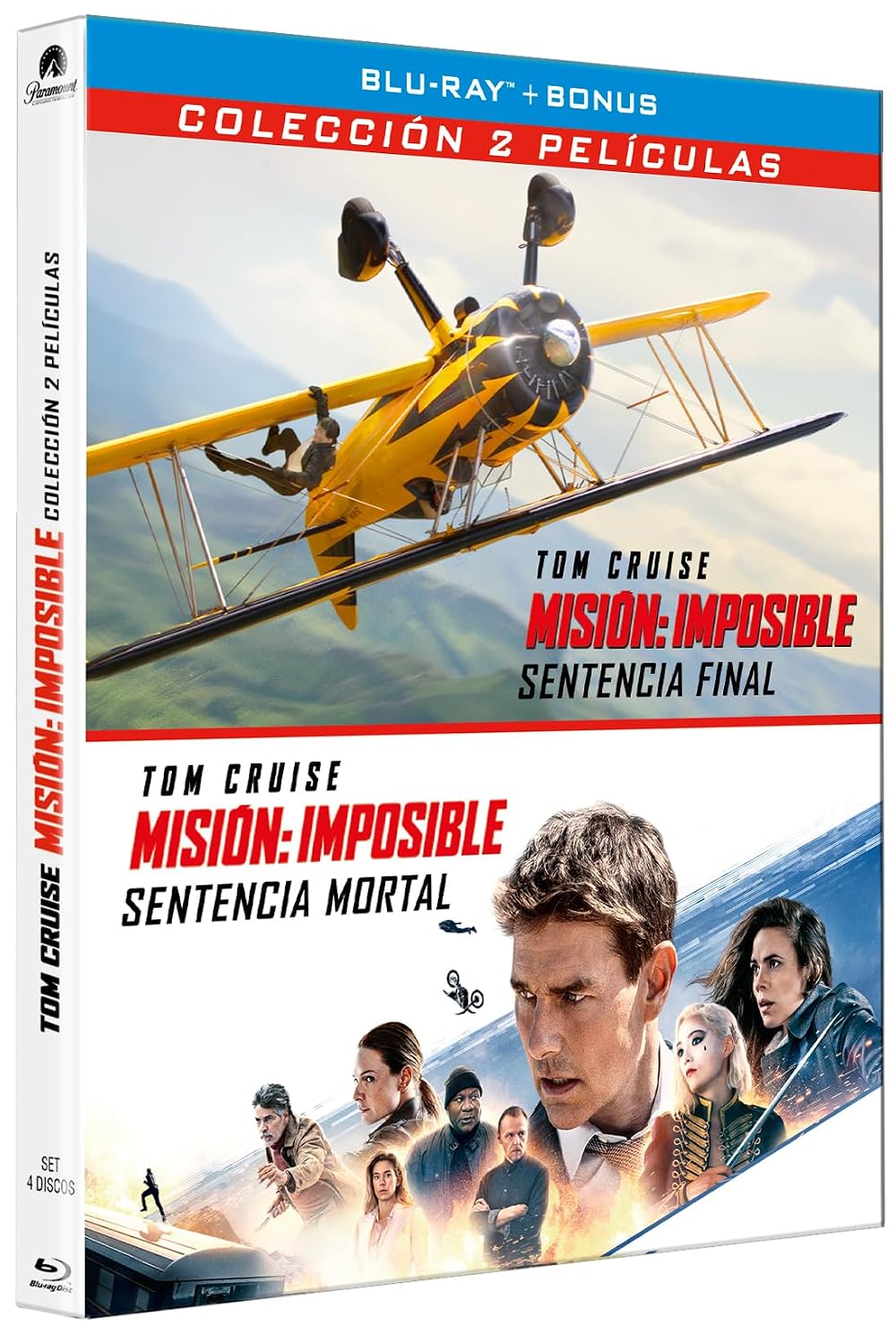 Mision Imposible (Mission Impossible) 7+8 (Blu-ray + Blu-ray Extras) Pack 2 peliculas: Sentencia Mortal (Dead Reckoning) + Sentencia Final (The Final Reckoning) (4 discos)
