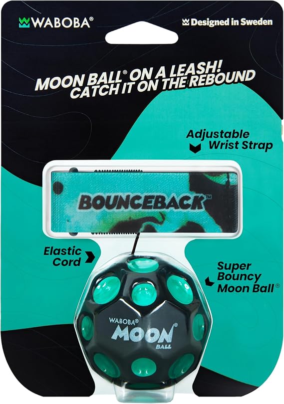 Waboba BounceBack - Returning Moon Ball (Colours May Vary) - Single Unit