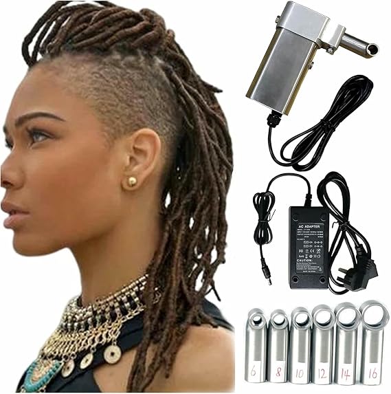 Dreadlocks Maker with 6 Head, Instant Dreadlock Machine for Locs, Handheld Dreadlock Crochet Braiding Making Machine, Quick DIY Dreadlock Hair Extensions