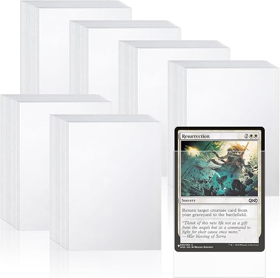 300 PCS Trading Card Sleeves, Standard Clear Penny Sleeves, 66 x 91 mm Card Protector for Pokemon, Magic, MTG, TCG, Yugioh, Mini Photo, Sports Cards (transparent)