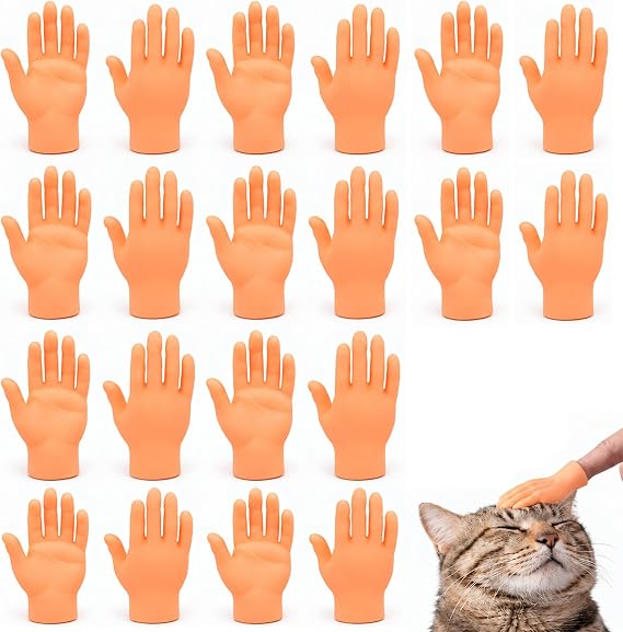 20Pcs Mini Rubber Finger Hands 3 Styles Finger Puppets