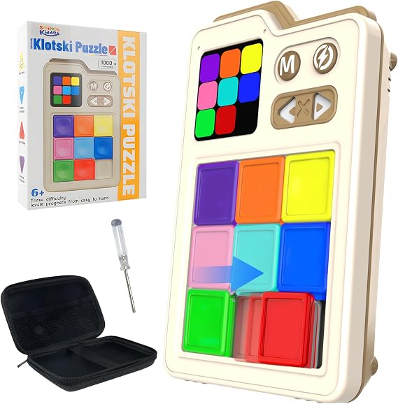 SMILESSKIDDO Kids Games Brain Teaser Slide Puzzle, with 1000+ Challenges