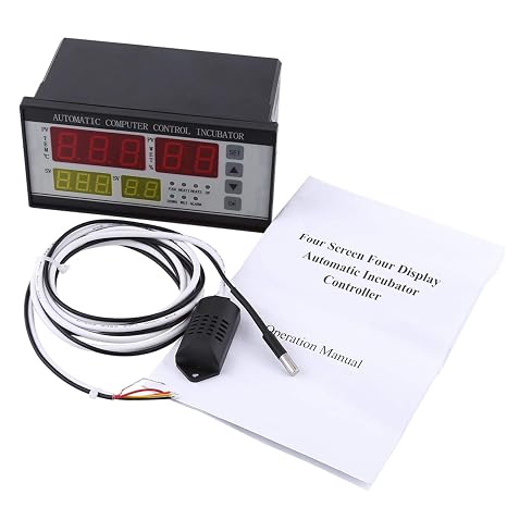 XM-18 Egg Incubator Regulator Thermostat Hygrostat Fully Automatic Control with Temperature Humidity Sensor Probe