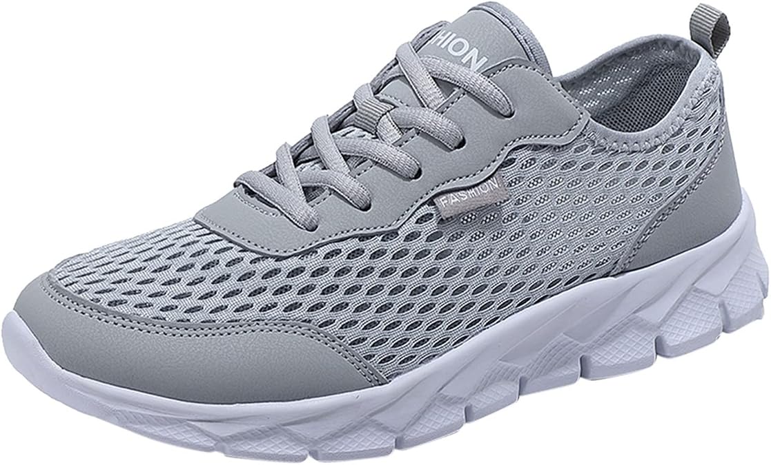 Fashion Summer Men Mesh Breathable Comfortable Lightweight Flat Soft Lace Up Casual Sneaker Boots Men
