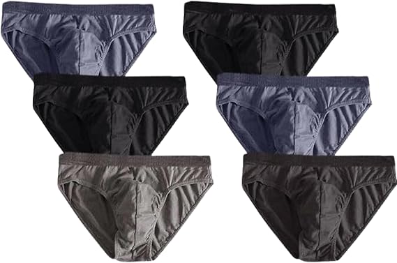 Mens Classic Ribbed Briefs Ultra Soft Sports Cotton Blend Underwear Elasticated Multipack Underpants Assorted Colours (6-12Pack | S - XXL)