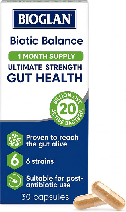 Bioglan Biotic Balance 20 Billion CFU, 6 Strains, 30 Capsules