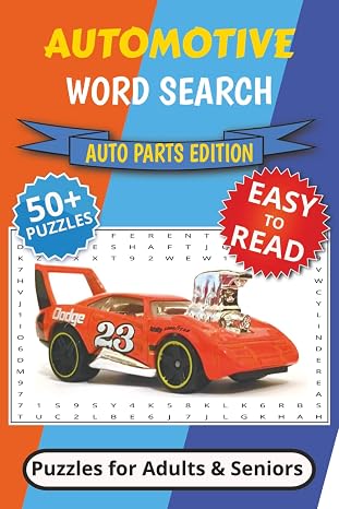 Automotive Word Search Auto Parts Edition: Word Searches with Easy to Read Print about Automotive, Cars, Car Parts, Mechanic, and More | 6x9 inches, ... … Gift for Vacations, Holidays and Free Times