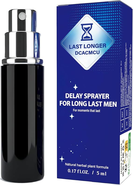 Duration Spray for Men, Male Genital Delayer Spray to Last Longer, 0.17 Fl Oz, 36 Sprays, Made with retardantes para caballeros to Help Men Last Longer in Bed
