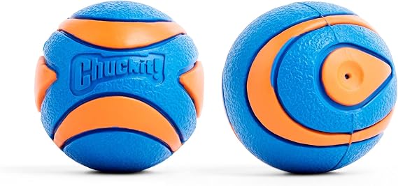 Chuckit! Ultra Squeaker Rubber Dog Ball, Small, 4.8 cm (2-Pack)